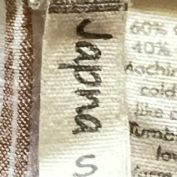 NWT Japna tan and cream v-neck peplum tank top blouse shirt size small S b20 - Picture 2 of 5